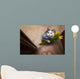 Cat With A Bouquet At The Feet Of Mistress Wall Decal