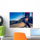 Man doing trail running Wall Mural