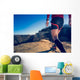 Man doing trail running Wall Mural
