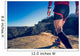 Man doing trail running Wall Mural