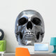 Metallic Skull Wall Decal
