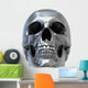 Metallic Skull Wall Decal