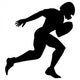American Football Player Wall Decal