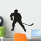 Ice Hockey Player Silhouette Wall Decal