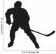 Ice Hockey Player Silhouette Wall Decal