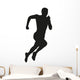 Vector Runner Silhouette Wall Decal