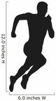 Vector Runner Silhouette Wall Decal