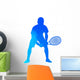 Vector Tennis Player Wall Decal