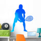 Vector Tennis Player Wall Decal