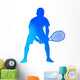 Vector Tennis Player Wall Decal