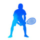 Vector Tennis Player Wall Decal