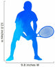 Vector Tennis Player Wall Decal