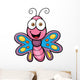 Vector Illustration of Butterfly cartoon 