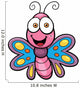 Vector Illustration of Butterfly cartoon 