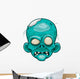 Cartoon zombie face Wall Decal