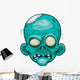 Cartoon zombie face Wall Decal