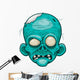 Cartoon zombie face Wall Decal