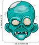 Cartoon zombie face Wall Decal