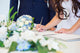 Bride Signing Wedding License Wall Decal