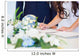 Bride signing wedding license Wall Mural