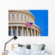 Capitol building Washington DC american flag USA Wall Mural