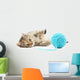 Cat with ball of yarn Wall Decal