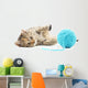 Cat with ball of yarn Wall Decal