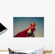Child superhero portrait Wall Mural
