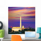 Washington Monument Capitol and Lincoln memorial Wall Mural
