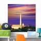 Washington Monument Capitol and Lincoln memorial Wall Mural