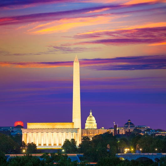Washington Monument Capitol And Lincoln Memorial Wall Decal
