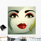 Parts Face Young Beautiful Wall Decal