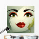 Parts Face Young Beautiful Wall Decal