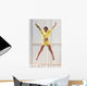 Happy Woman Jumping Wall Mural