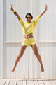 Happy Woman Jumping Wall Decal