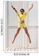 Happy Woman Jumping Wall Mural