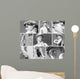 group of images with  David's  statue by Michelangelo in  Floren Wall Mural