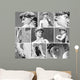 group of images with  David's  statue by Michelangelo in  Floren Wall Mural