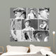 group of images with  David's  statue by Michelangelo in  Floren Wall Mural