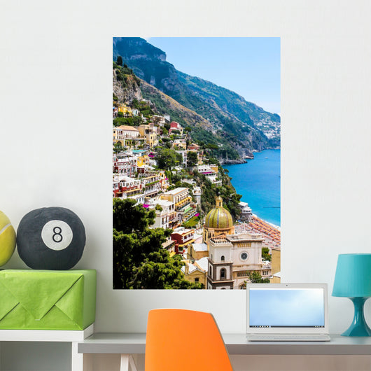 view of Positano Wall Mural