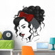 woman with undo and red headband Wall Decal