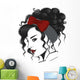 woman with undo and red headband Wall Decal