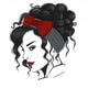Woman With Undo And Red Headband Wall Decal