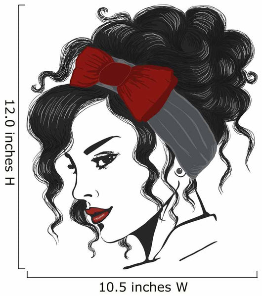 woman with undo and red headband Wall Decal