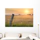 Meadow and Fence Wall Decal