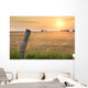 Meadow and Fence Wall Decal