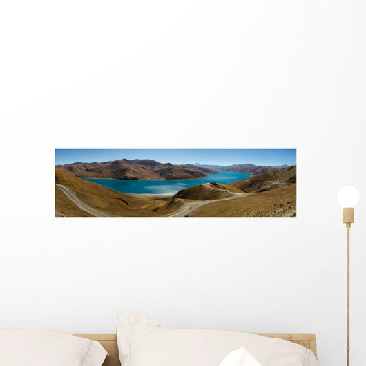 Panorama of Yamdrok Lake in Tibet Wall Mural