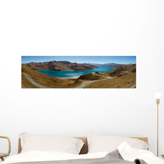 Panorama of Yamdrok Lake in Tibet Wall Mural