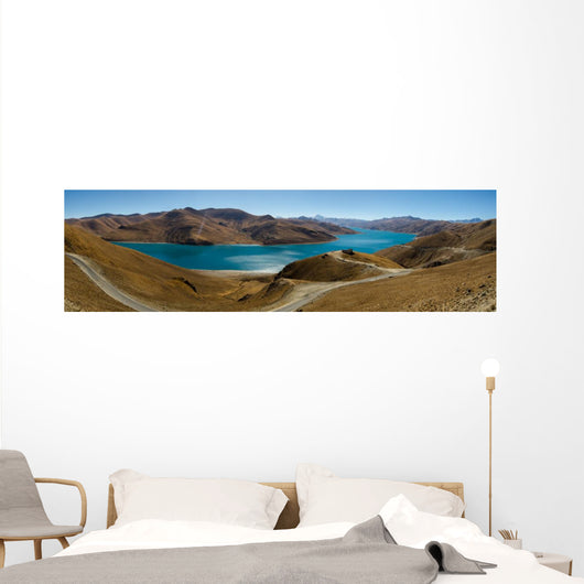 Panorama of Yamdrok Lake in Tibet Wall Mural