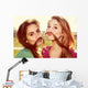 Two girls kid around Wall Mural